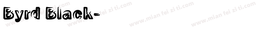 Byrd Black字体转换